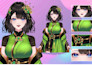 draw custom pngtuber avatar for streams in vtuber model live2d anime style